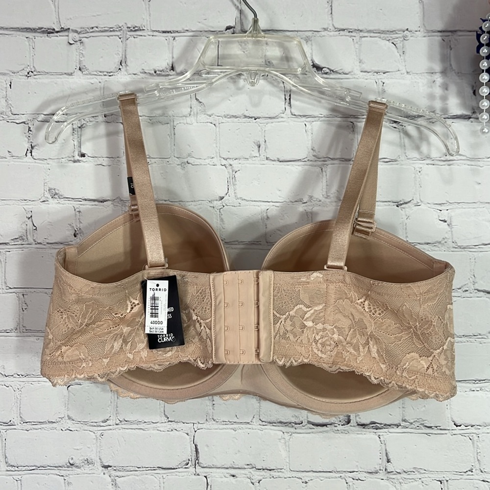 Torrid Nude Lace Bra - Picture 7 of 13